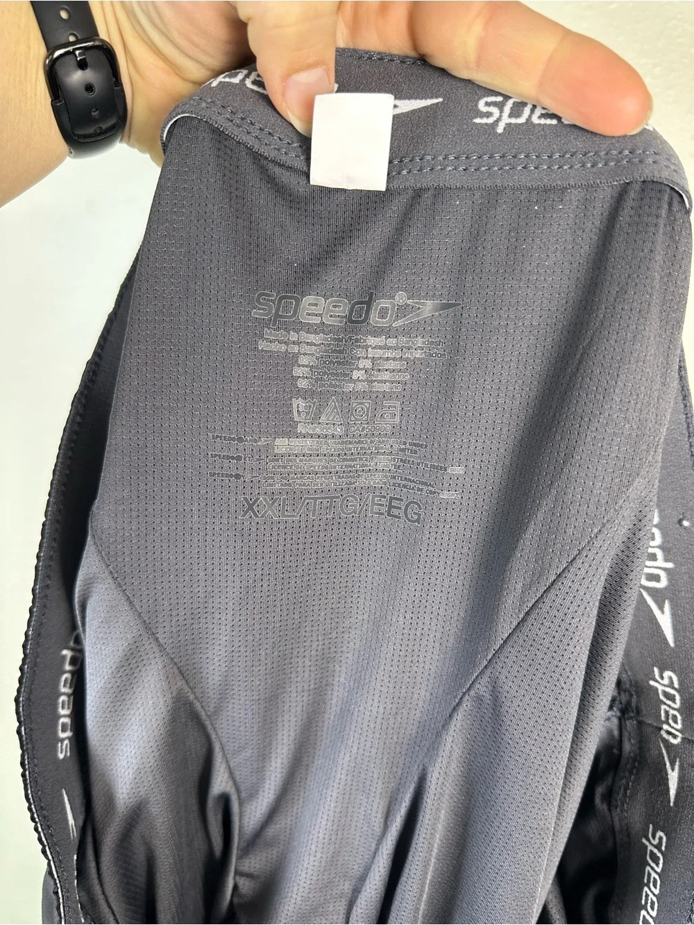 SPEEDO Men's XXL Tech Volley with Hydroliner Boardshort Black Summer Beach